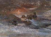 Julius Payer Hunting Bear on Franz Josef Land oil painting